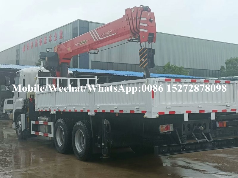 Crane montada en camión Isuzu (9) ISUZU Truck Mounted Crane (9)