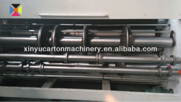 Egg carton machine printing with slotter