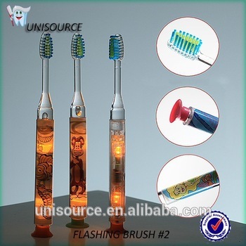 Light up flash toothbrush