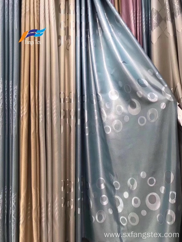 Luxury Window Curtains Home Textile Jacquard Curtain Fabric