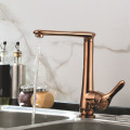 European style antique full brass kitchen spill-proof faucet