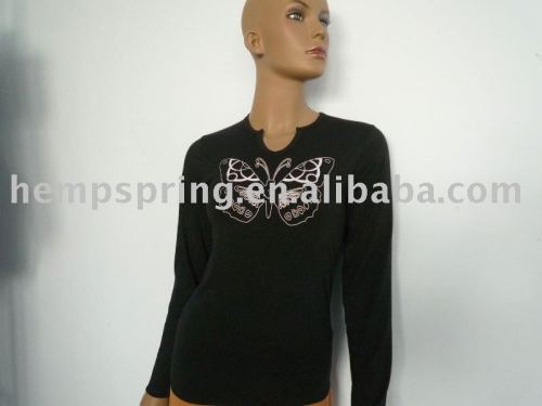 Bamboo long sleeve fitted T-shirt