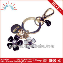 metal petal key chain/heart shape key chain/promotion metal key chain