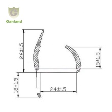 GL-22122 Silicone Truck Box Seals - Extruded Rubber Strip