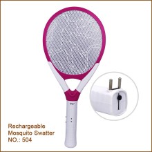 Indoors Handy Rechargeable Electrical Mosquito Racket Insect Killer Bug Zapper