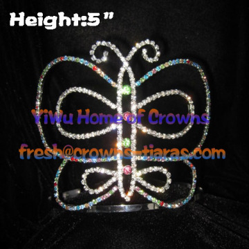 5inch Colorful Butterfly Pageant Crowns