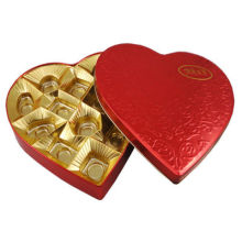 chocolate heart shape tin box