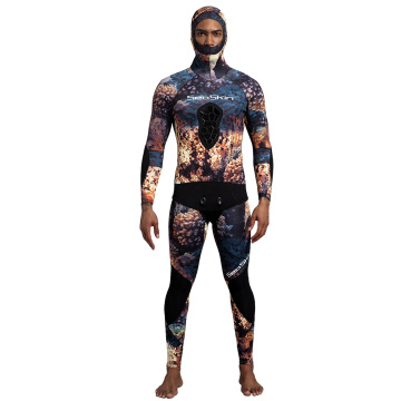 Seaskin Full Body Camouflage Hooded Spearfishing Apparel