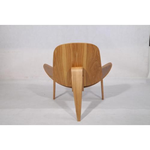 CH07 Flywood Hans Wegner Shell Shell орындықтары реплика