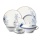 blauwe en witte servies sets