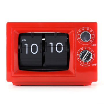 Small TV Flip Clock with Light