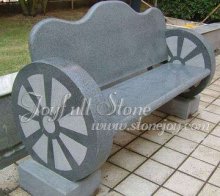 Wheel Style Outdoor Granite Bench