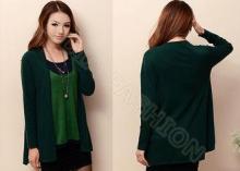 Warm Loose Long Knitwear Womens Sweaters , Lady Viscose Nyl