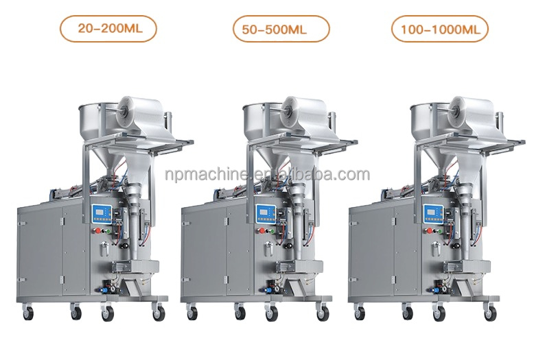 Np Brand Garlic Ginger Paste Packing Machine For Liquid And Film Sauces ...