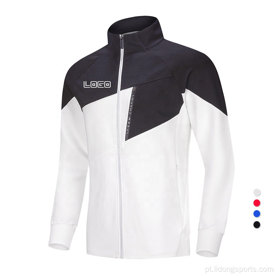 Personalizado seu design executando jaqueta esportiva de treinamento homens