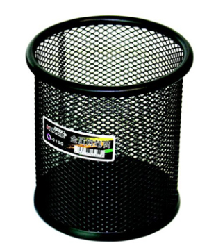 roundness mesh metal pen holder