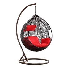 Rattan Water Drop Shaped Outdoor Swing Chair