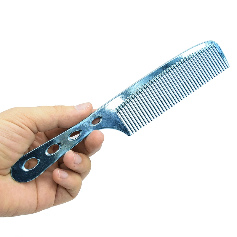 Barber Shop Styling Tool Multi-Coloured Hair Brush Aluminum Barber Haircut Comb for Adult for Animals Wholesale