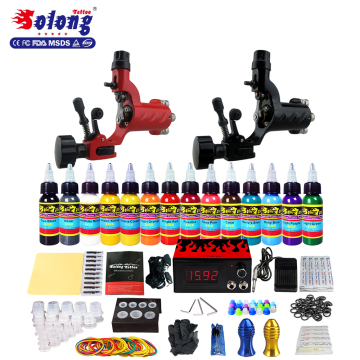 Solong 2 Pro Gun Tattoo Rotary Machines Top Quality Tattoo Starter Kit