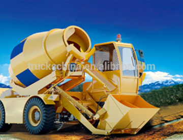 Self Loading Concrete Mixer Truck Hydraulic 4x4 Self Loading Truck