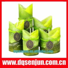 scent candle,pillar decorative candle