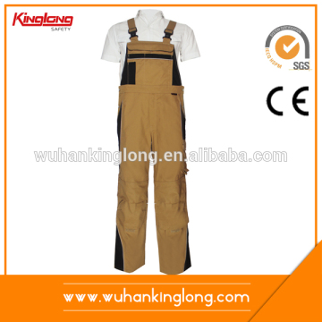 Oxford fabric reinforement Color combination fashion overalls for men