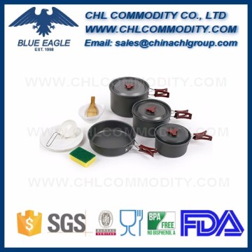 7 pc Camping Cookware Outdoor Cook Set with Storage Bag