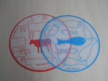 plastic flexible large cutting mat four designs cutting mat board