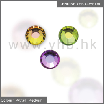 Wholesale YHB crystal rhinestone mesh hotfix stones Vitrail Medium ss6 ss8 ss16
