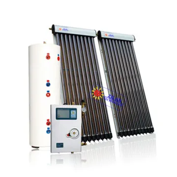 Split pressurized heat pipe solar heater system