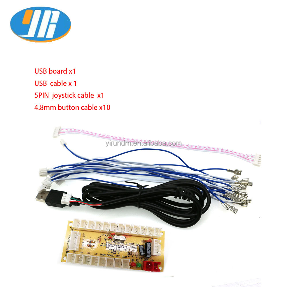 High Quality USB Zero Delay Encoder Board PC Joystick Control for DIY Arcade Game Console Coin Pusher Amusement Game Centers