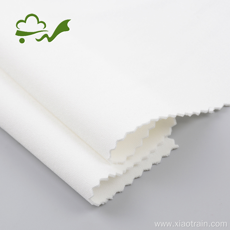 White Stock Available Knitted Scuba Fabric