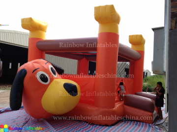 Commercial Vivid Cute Dog Inflatables Moonwalk and Jumping Castle