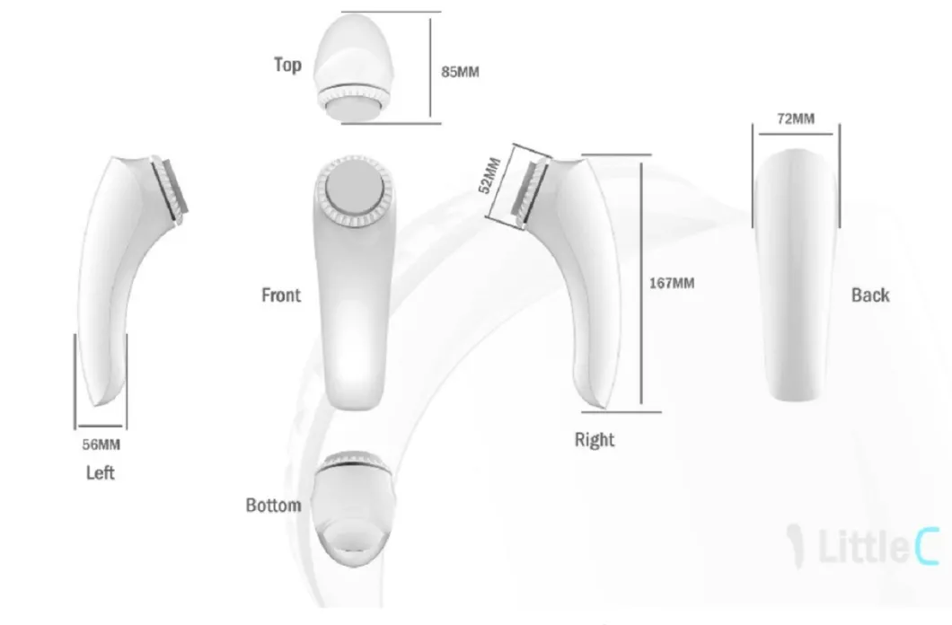 New Design Portable Sonic Facial Cleansing Brush