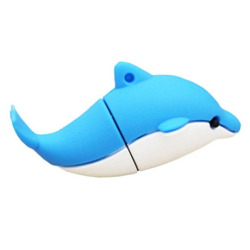 Unidad flash USB Dolphin PVC personalizada