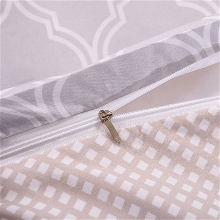 100% polyester microfiber fabric printing bedding Duvet Cover 3pcs Set with zipper closure