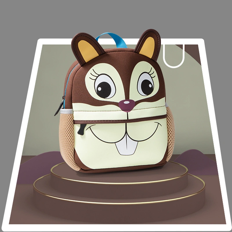 2021 New Style Kindergarten 3D Cartoon School Bags Children Animal Backpack for Kids