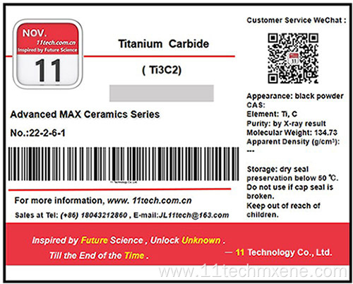 Superfine Carbide MAX Imports of Ti3C2 multilayer powder