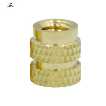 Customized Threaded Knurled Brass Insert Nut For Plastic