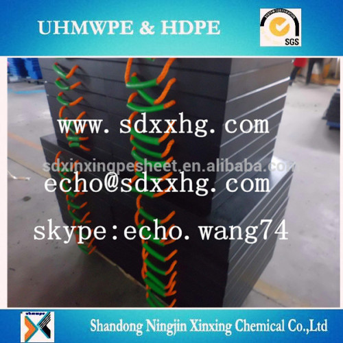 Durable outrigger pad/ UHMWPE trailer plate jack pad/ plastic crane pad stabilizer pad