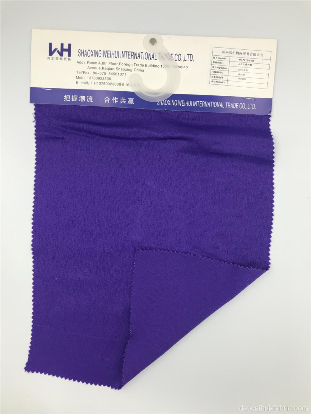 Gewebter 100V Stoff 240GSM Blue Plain Fabrics