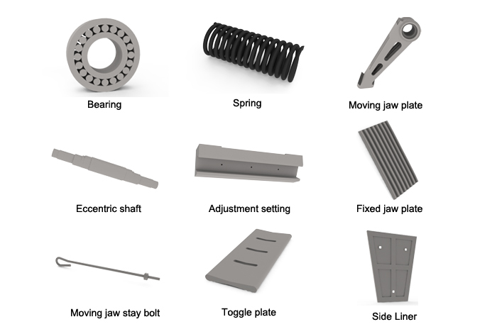 jaw crusher apare parts