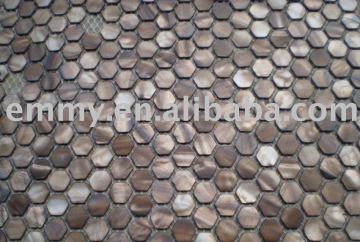 Freshwater shell ceramic mosaic