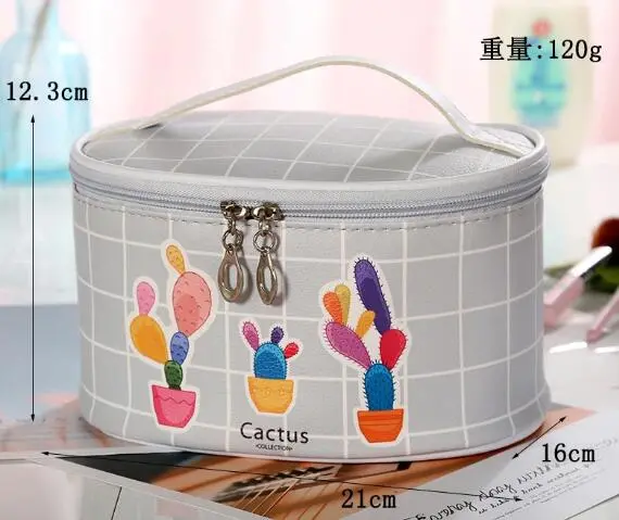 Full Printing Lady PU Cosmetic Bags for School Girls