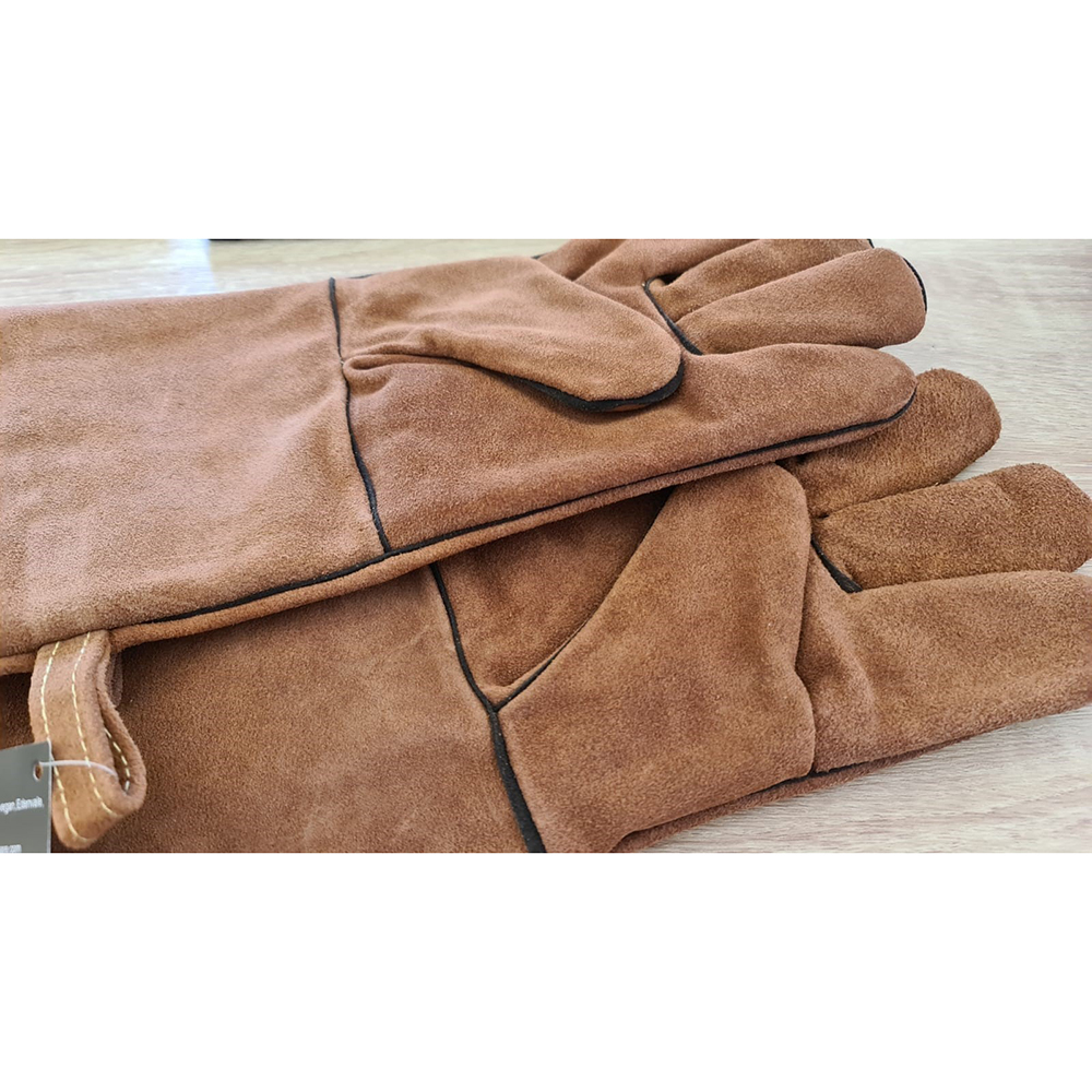 Premium leather gloves BBQ gloves grill.