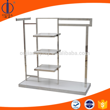 metal hanging clothes display racks/wooden clothes display rack/rack for hanging clothes