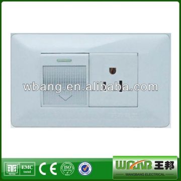 Favorable Price Electric 2 Pin And 3 Pin Socket With Wall Switch