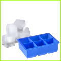 Grosir 6-rongga Fleksibel Silicone Ice Cube Tray