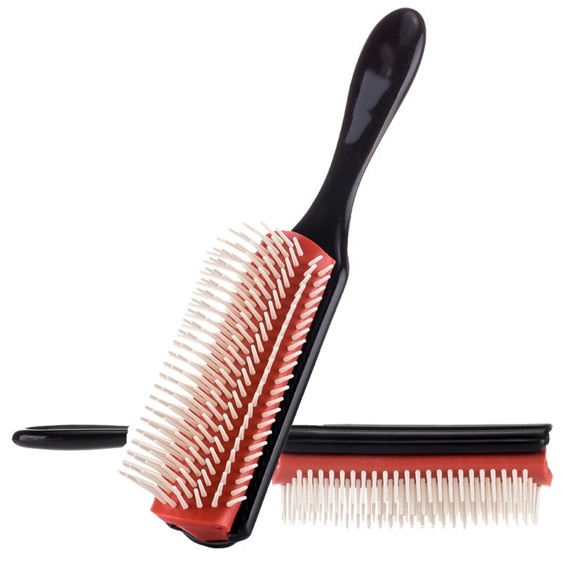 9 Rows Brush Detangling, Blow-Drying, Styling & Smoothing The Hair Brush