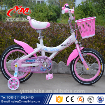 2016 good quality girls child bike , new stycle girls kids bike , girls child bike with traning wheel